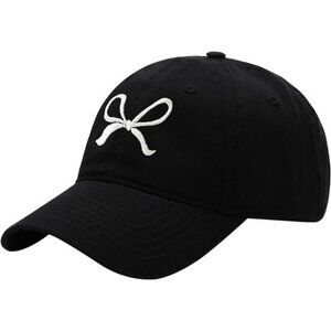 Bow-Tie Baseball Cap for Women Black